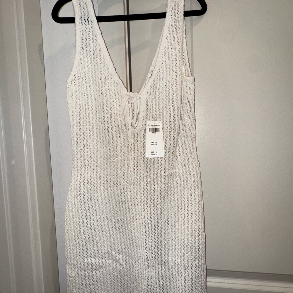 NWT Abercrombie & Fitch Crochet Mini Swim or Beach Cover Up - Small
